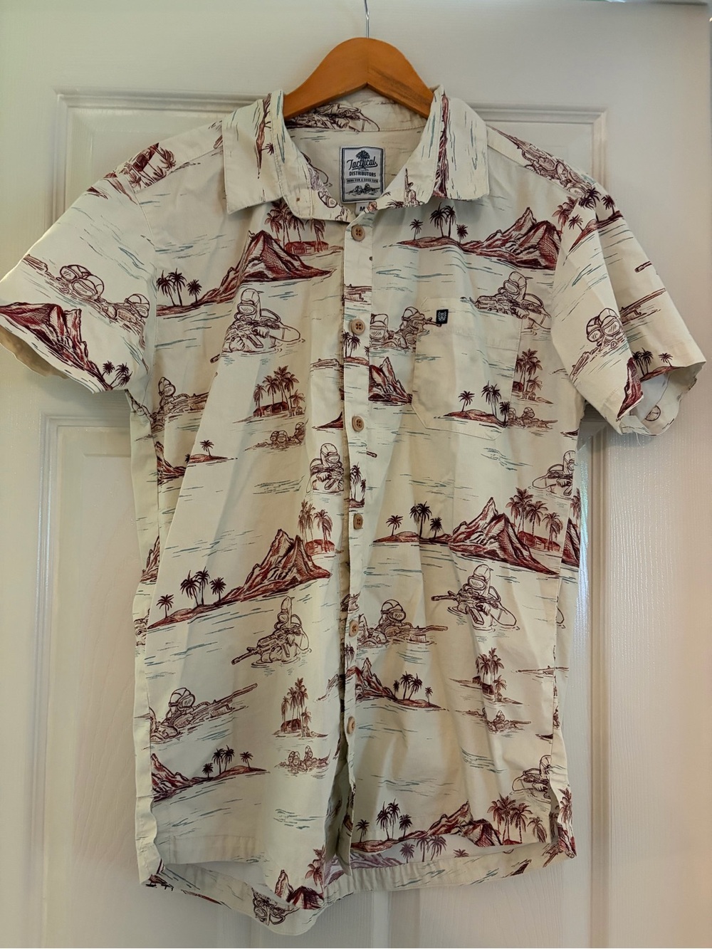 Tactical Distributors TD Aloha Shirt Sniper Frogman Print Medium
